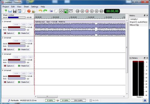 Инструмент многоканальной записи и монтажа аудио